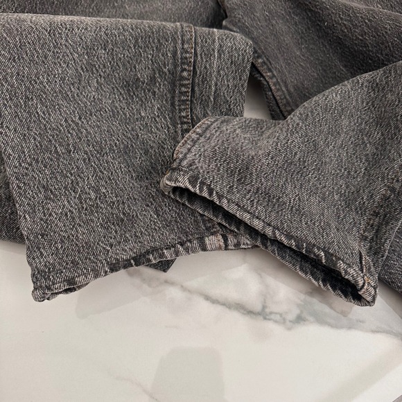 Vintage 80's Levi's Gray Acid Wash Faded Denim Jeans Silver Tab Women's 30x29 - Picture 8 of 11